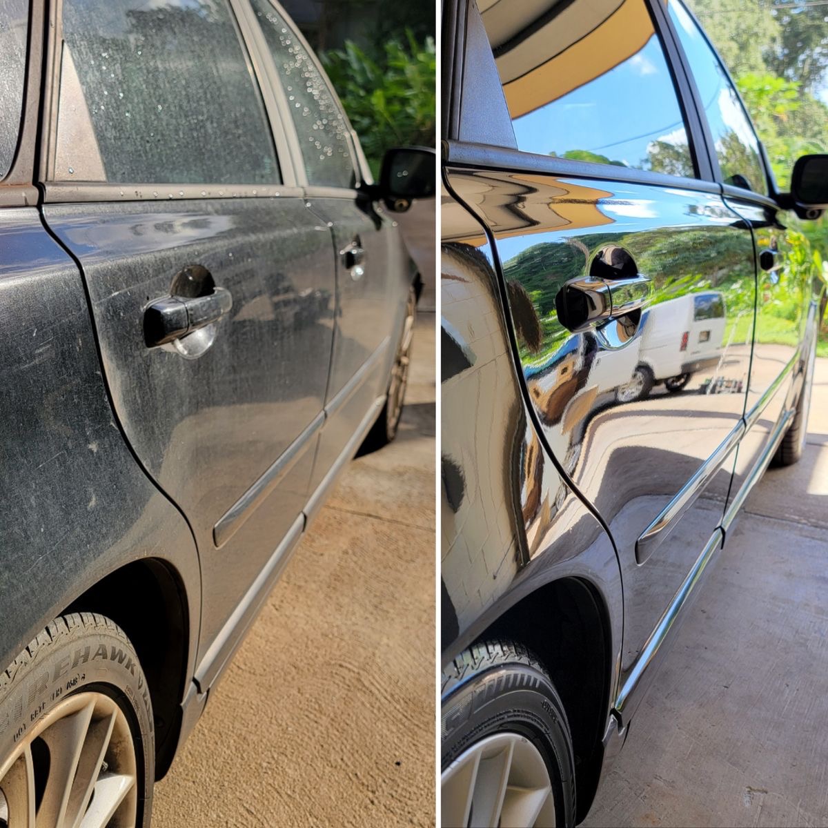 Paint Correction & Polish — before and after